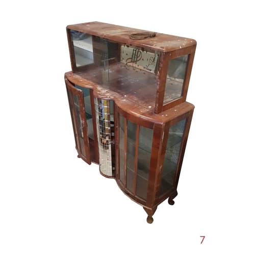 7 - Glass wine cabinet 
33 x 100 x 118cm