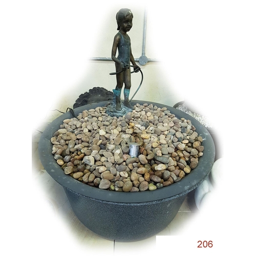 206 - A Water Display of a young girl.
Dimeter: 80cm
Height:  90cm