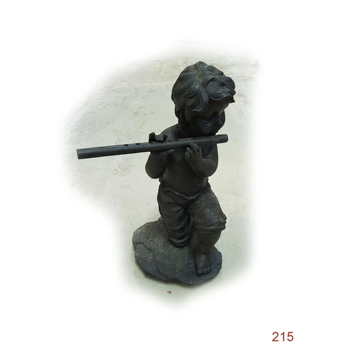 215 - A figure of a boy playing the whistle.
Height: 41cm