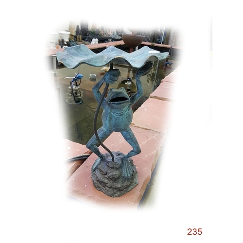 235 - A Bronze Frog Ornament 
Height: 54cm