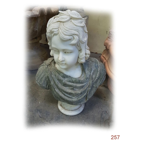 257 - A Marble Bust.
Marble
Height: 56cm