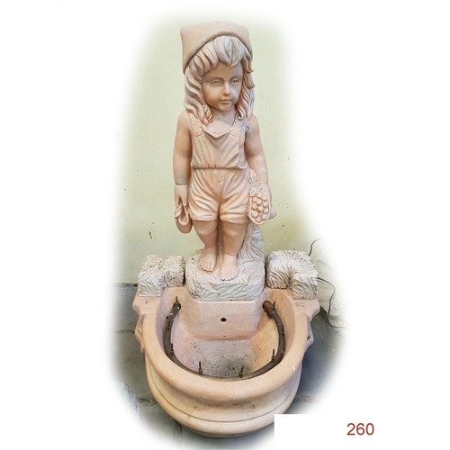 260 - A Marble Water Fountain
50 x 60 x 110cm