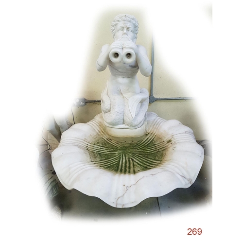 269 - A Marble Water Fountain 
Diameter: 96cm
Height: 120cm