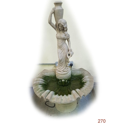 270 - A Stone Water Fountain
78 x 60 x 139cm