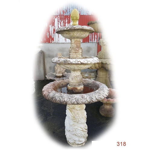 318 - Water Fountain 
Marble 
Height: 202cm