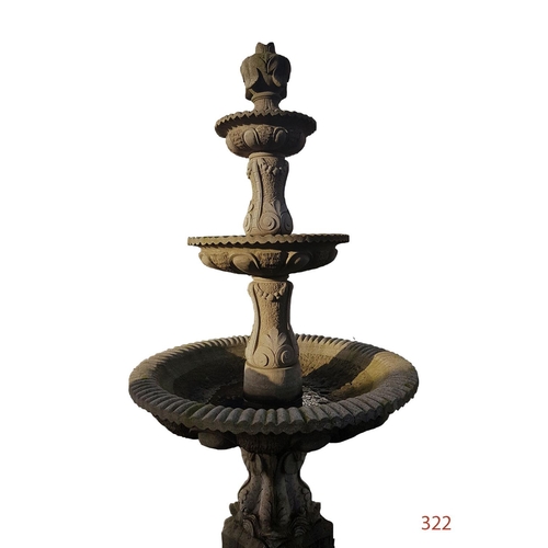 322 - Water Fountain
Sandstone
Height: 258cm