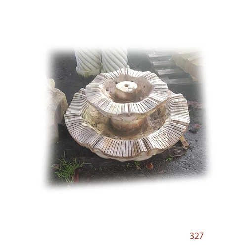 327 - Decorative Marble Fountain
Diameter: 80cm
Height: 40cm