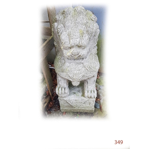 349 - A Dog of Fo Garden ornament
Sandstone
Height: 76cm