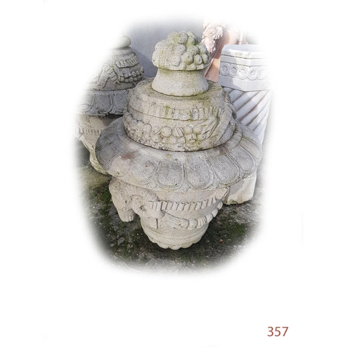 357 - a Sandstone Garden ornament
Height: 95cm