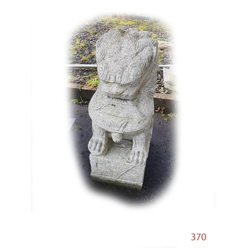 370 - Garden Dog of Fo ornament
Sandstone
Height: 76cm