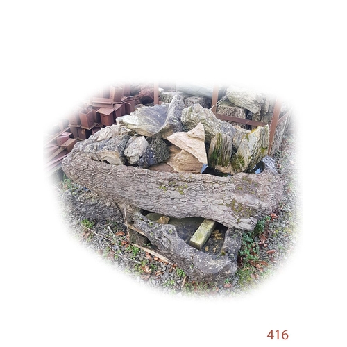 416 - Water features with assorted rocks
Length (Water feature): 110cm  150cm