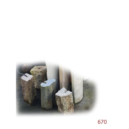 670 - Water rock feature
Marble
Height: 45cm  60cm