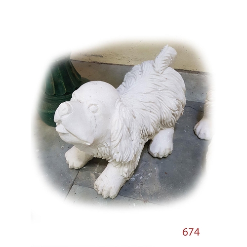 674 - Dog ornament 
27 x 56 x 36cm