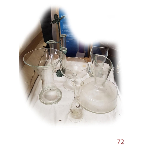 72 - Assorted glass products