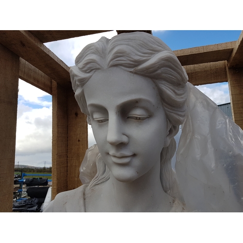 22 - Large Marble statue of a Greek Maiden. RRP 2,200e
Marble
Height: 180cm