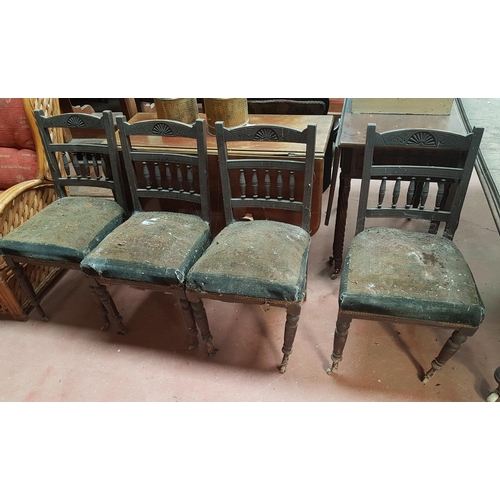 317 - A set of four early 20th Century Chairs.