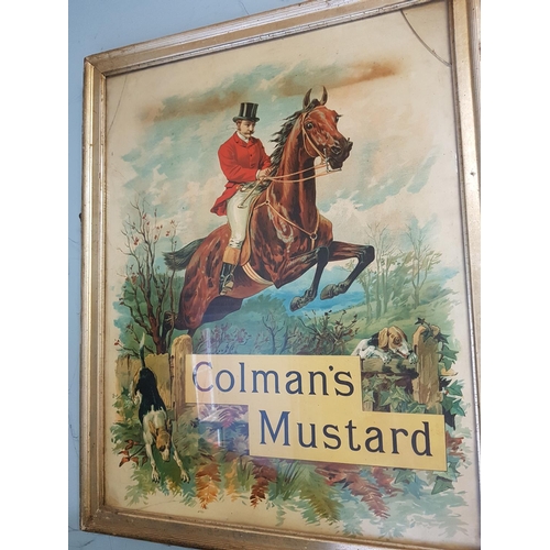 402 - An original Colman's Mustard Advertisement. 48cms x 63 cms.