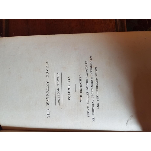 483 - A good set of Waverley Novels in twenty volumes. The Holyrood Edition.