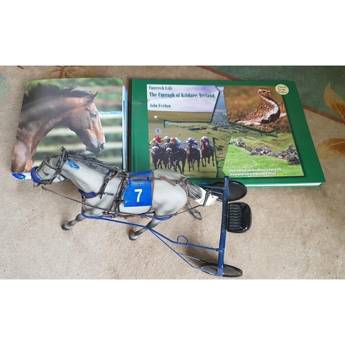 547 - A Model of a Trotter along with The Darley Book on Horses.