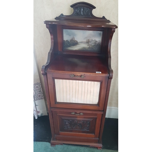 548 - An  Edwardian Mahogany Music Cabinet.