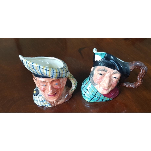 554 - Two English Toby Jugs 'Auld Mac and Jack'.