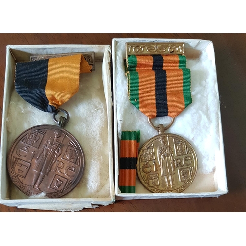 564a - Two Irish Medals along with two other Religious Medals.