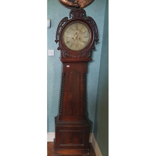 574 - A superb Early 19th Century Brass dial Long Case Clock by John D Rowe of Maryborough of Portlaoise i... 