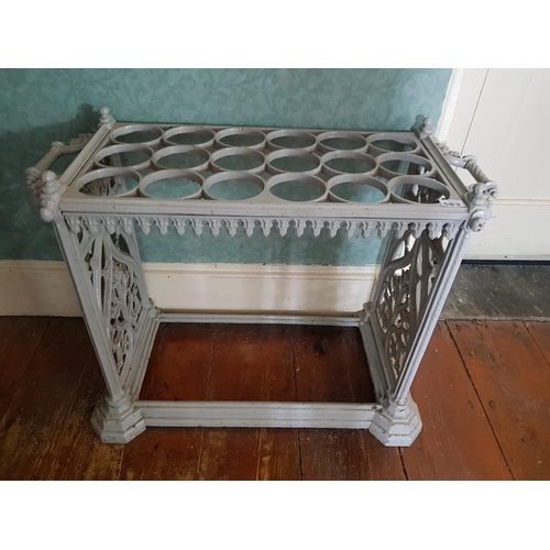 583 - A wonderful 19th Century Cast Iron Stick Stand. W 78 x D 37cm.