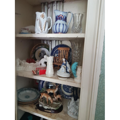 629 - A quantity of Vintage Items in cabinet.