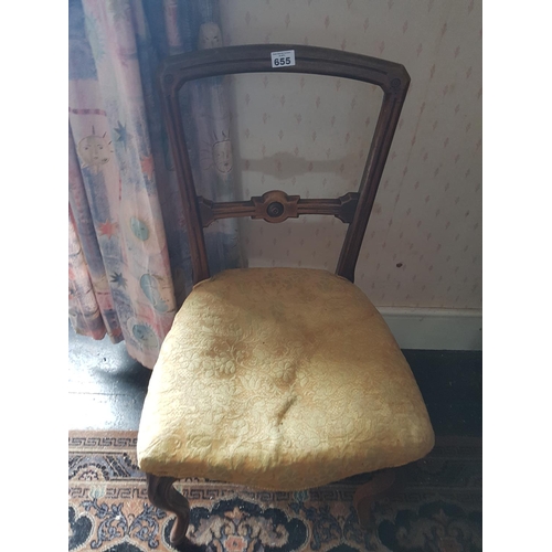 655 - A single 19th Century Salon Chair.