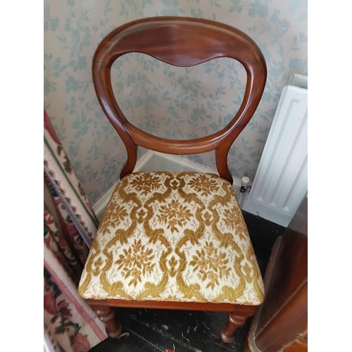 704 - A nice matched set of Victorian Mahogany Dining Chairs.