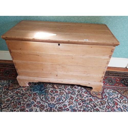 705 - A 19th Century Pine Mule Chest. H 70 x W 108 x D 51cm.