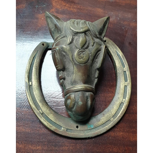 177b - A vintage brass Door Knocker.