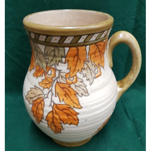 444 - A Crown Ducal Jug by Charlotte Reid.