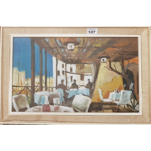 107 - Two 20th Century Oils on Board of Baghdad scenes.