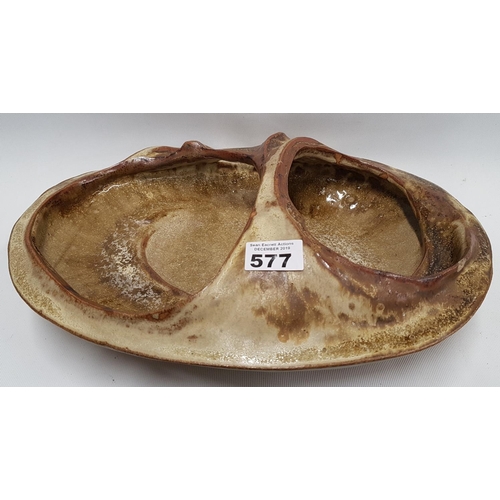 577 - In the style of Martin Brothers. A Pottery Bowl.