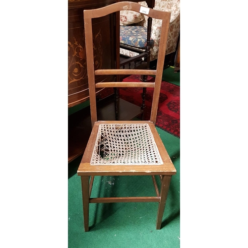 113 - Three Edwardian Mahogany Bedroom Chairs.