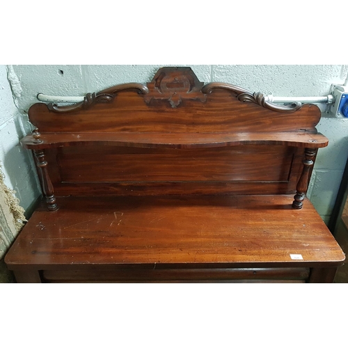 120 - A Victorian Mahogany Chiffonier. 105cm x 136cm.