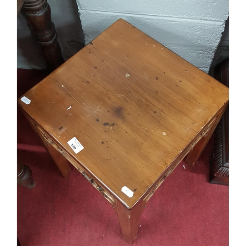 149 - An Oriental Hardwood Table.