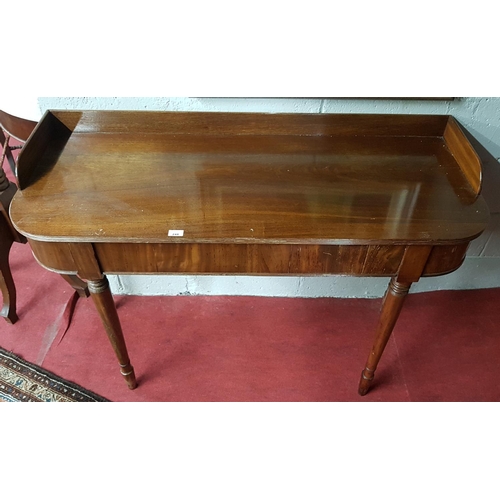 248 - A Regency Mahogany Side Table. 122 (W) x 49 (D) x 85 (H) cm.