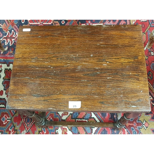 25 - A 20th Century Oak Side Table.