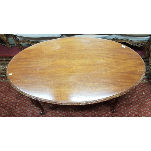 262 - A Mahogany Oval Coffee Table.