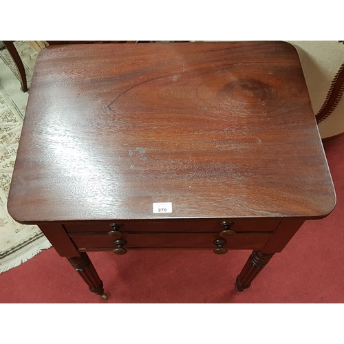 270 - A Georgian Mahogany Side Table in the manner of Gillows.