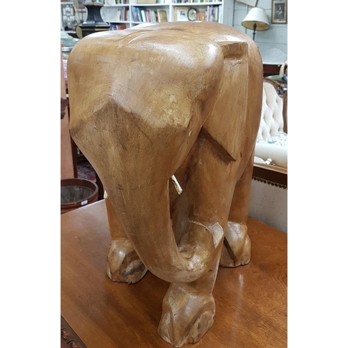 272 - A large pair of Hardwood Elephants.