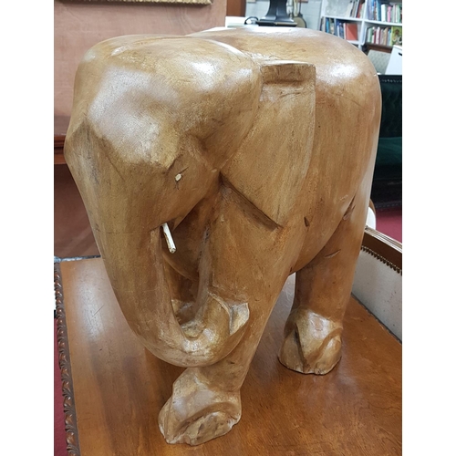 272 - A large pair of Hardwood Elephants.