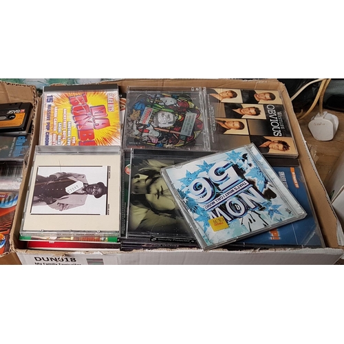 63 - A quantity of Items to include a Karaoke Machine, Tape Decks, Play Station games, CDs etc.