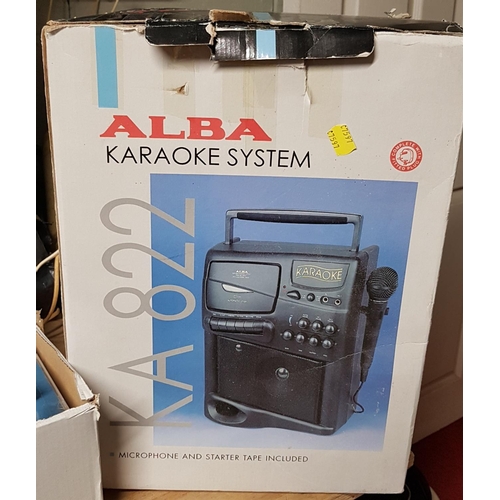 63 - A quantity of Items to include a Karaoke Machine, Tape Decks, Play Station games, CDs etc.