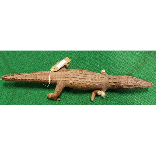 23 - A Taxidermy of a Lizard along with a miniature alligator etc. (3)(9)