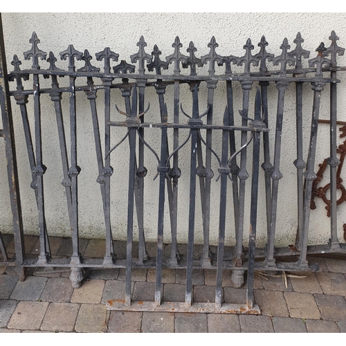 240 - Four parts of Cast iron Railings.