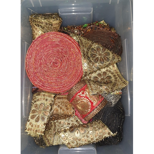 325 - Four crates of Rings, Banding, Braid etc. (4) (1).